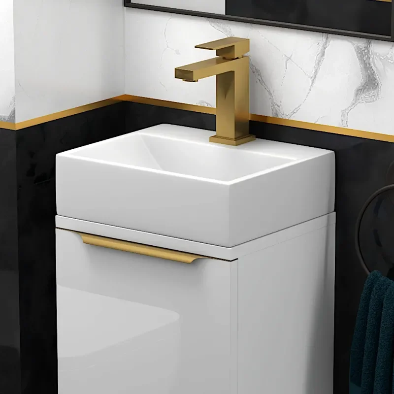 Jivana 325 White Small Sink Unit
