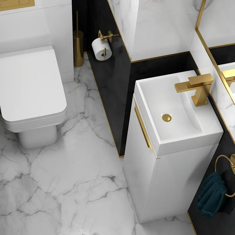 Jivana 325 White Small Sink Unit
