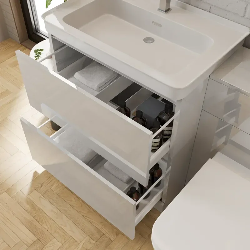 Ashford 800 Grey Basin Unit BTW Toilet