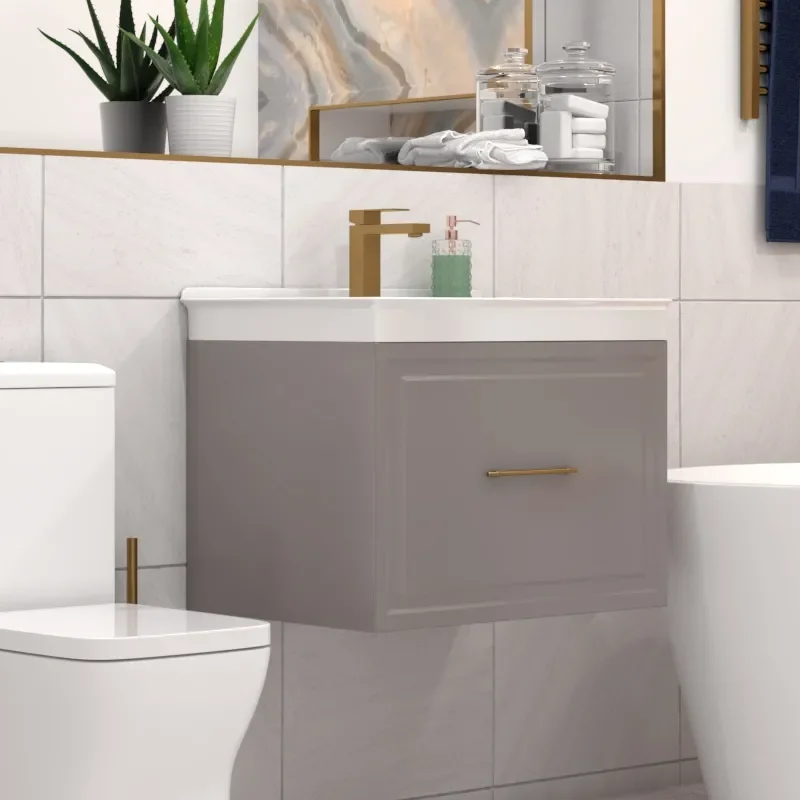 Chester 600 Wall Sink Unit Cashmere