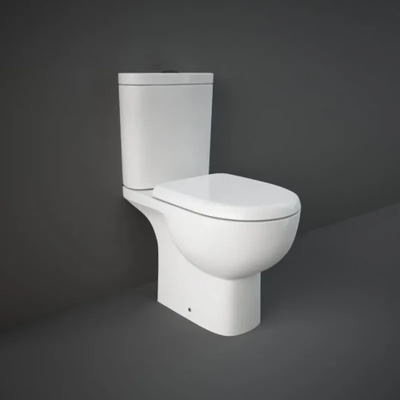 Tonik Close Coupled Toilet with Open Back and Soft Close Seat