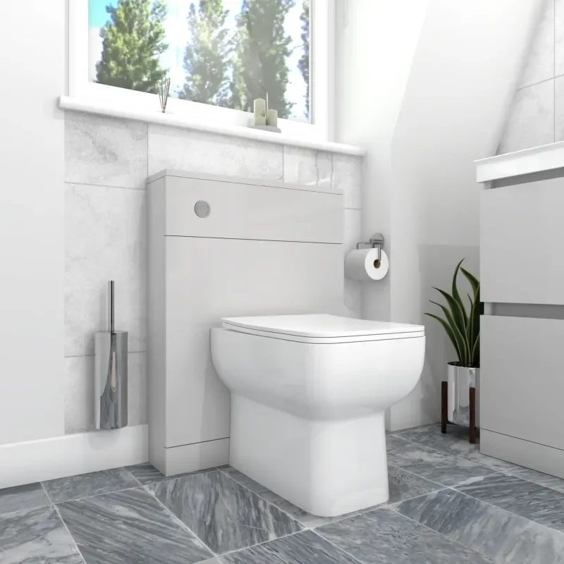 Ashford Back to Wall Toilet in Grey 