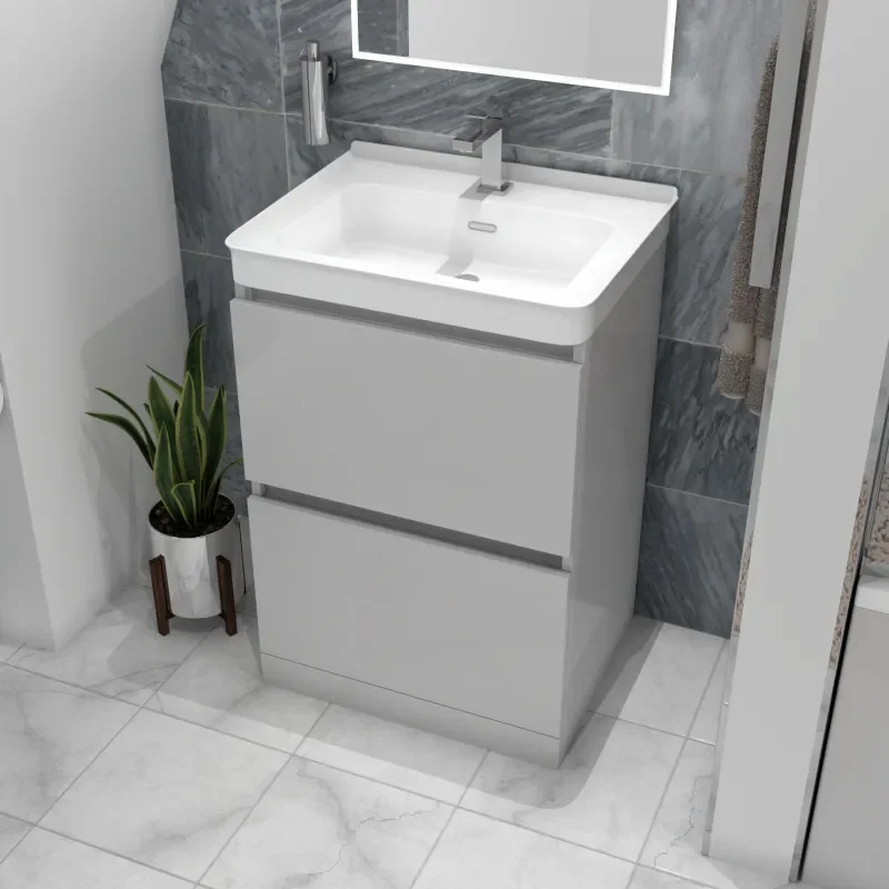 Grey Bathroom Furniture with Storage 