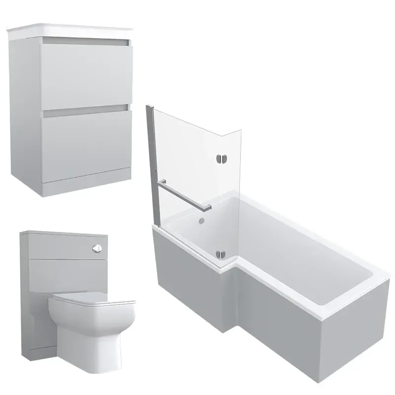 Ashford 600 Grey Basin Unit BTW Toilet Shower Bath