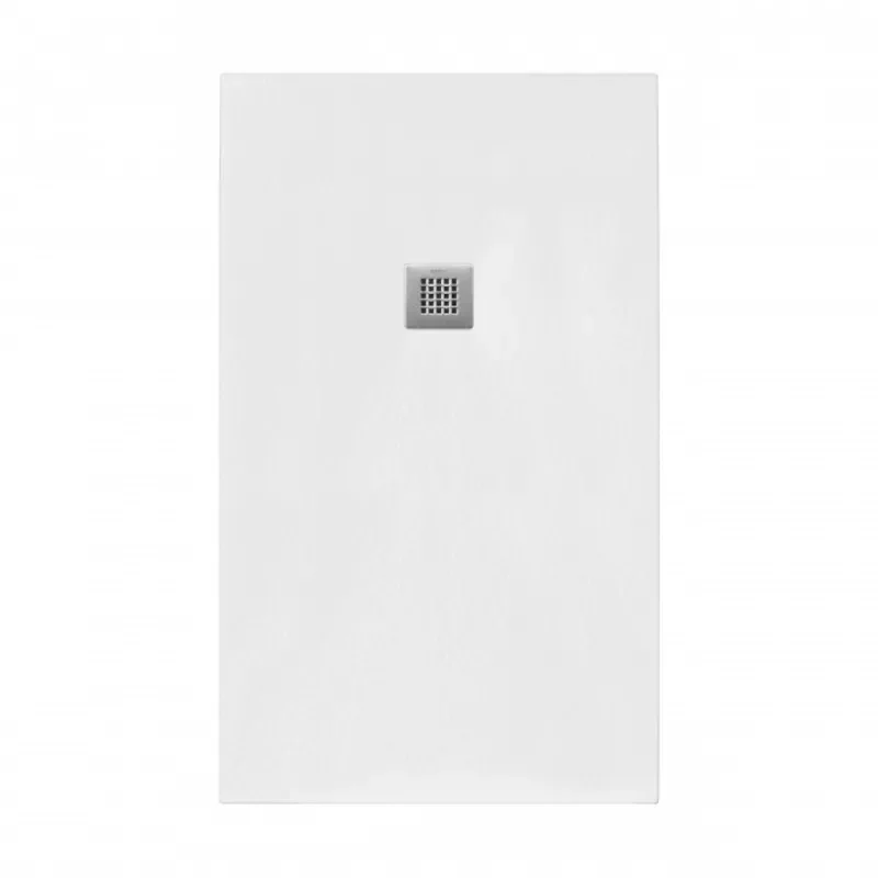 Top view of Stone Resin Shower Tray in White