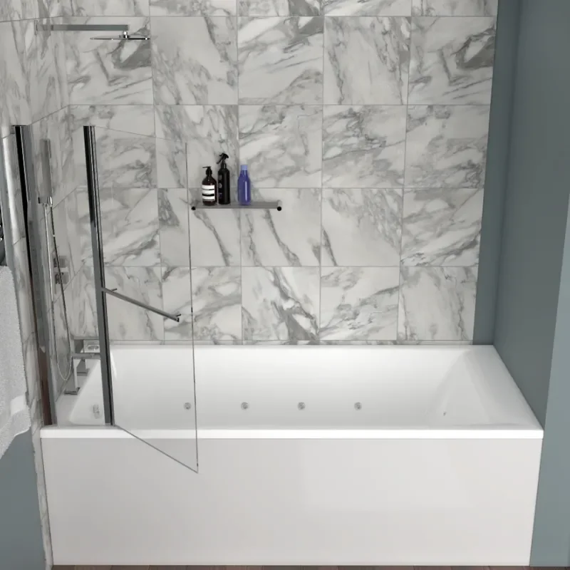Straight Bath with whirlpool system 