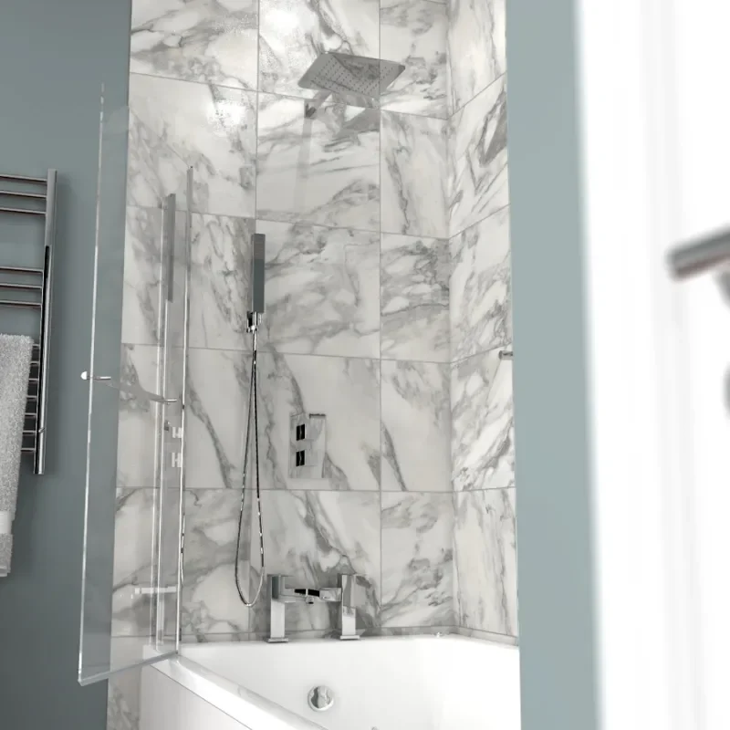 Chrome Shower Riser Kit 