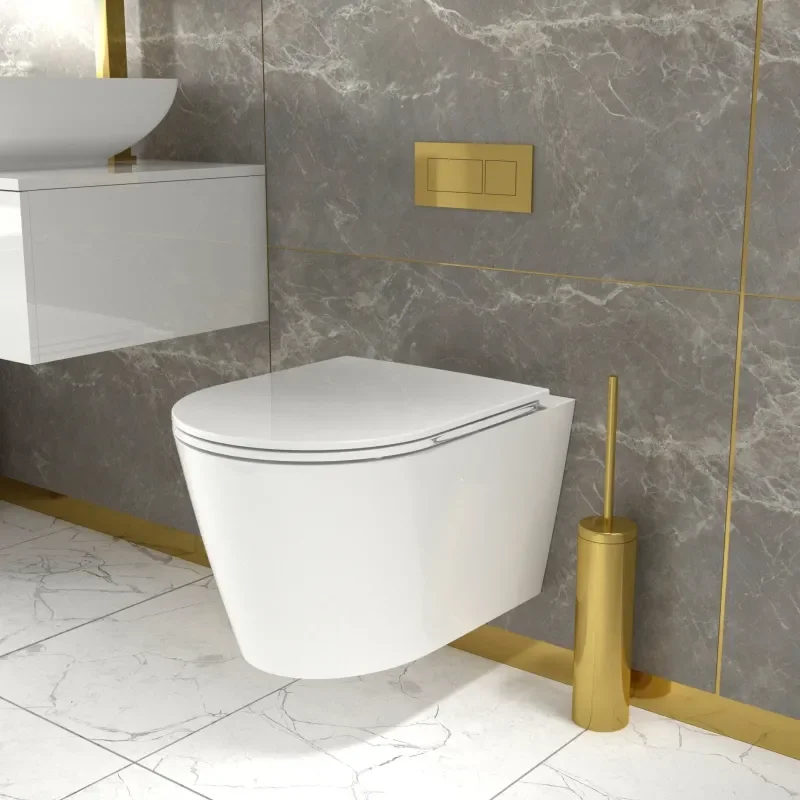 Jivana Suite Straight Bath 1200 White Basin Unit Wall Hung Toilet