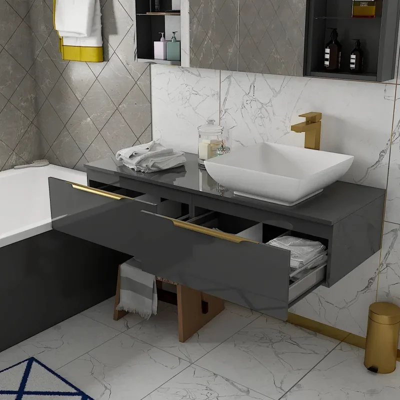 Jivana Suite Straight 1700 Bath 1200 Grey Vanity Wall Hung Toilet
