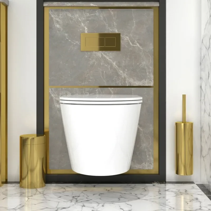 Jivana Suite Large Bath 1200 Twin Sink White Vanity Wall Hung Toilet