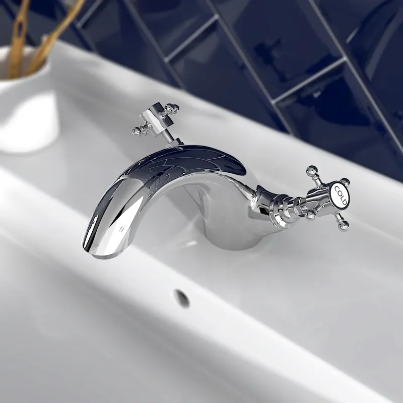 Chester Traditional Mono Basin Mixer Tap Crosshead