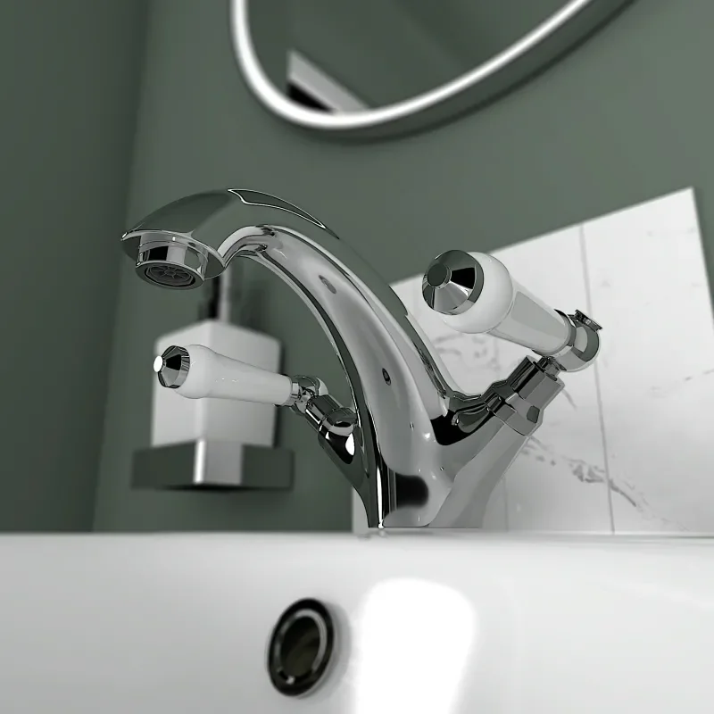 Clarice Traditional Chrome Mono Mixer Tap Lever