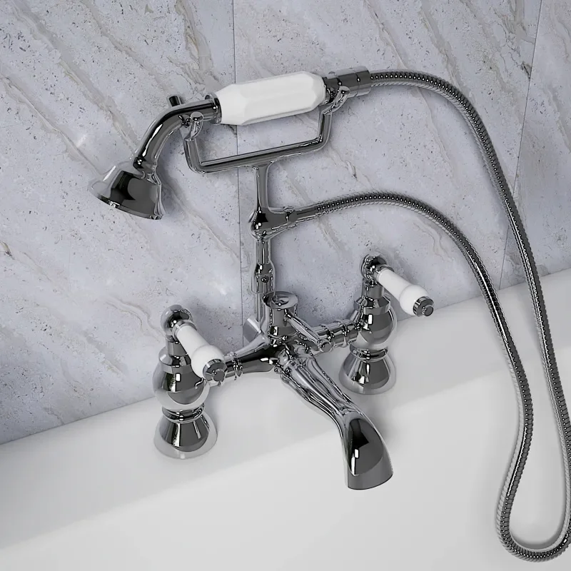 Clarice Traditional Shower Bath Mixer Tap Lever