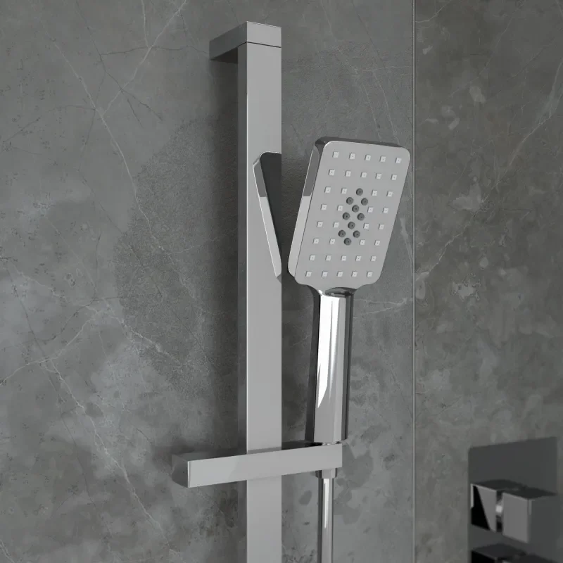 Ribble 3 Outlet Wall Shower Set Head Handset Bath Filler