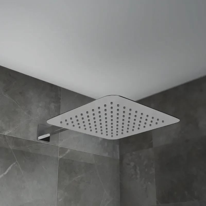 Product Image for Ribble 2 Outlet Shower Set with Fixed Head, Wall Arm, Handset & Bracket