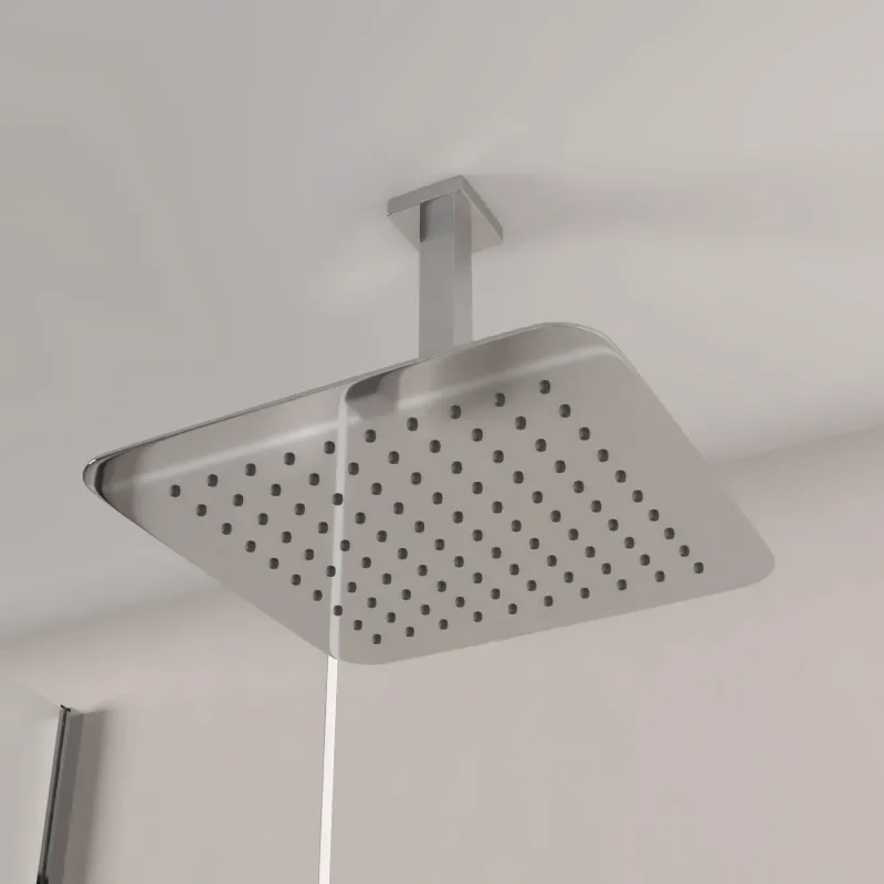 Ribble Square Chrome Shower Head Ceiling