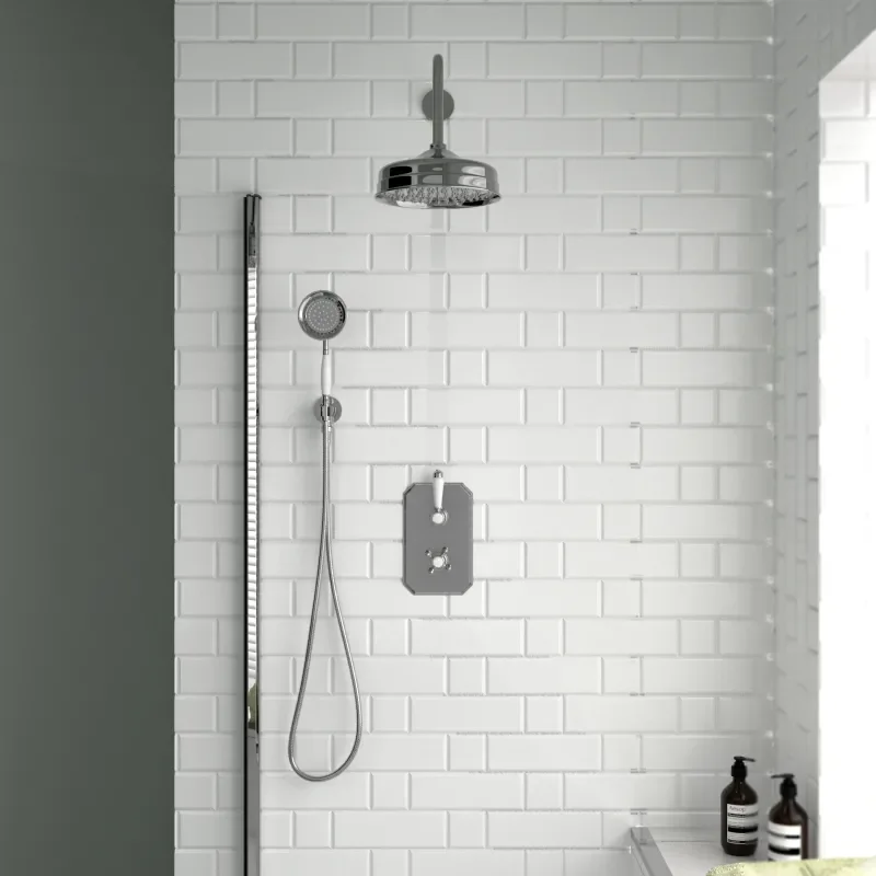Carmel Traditional 2 Outlet Shower Set Head Handset