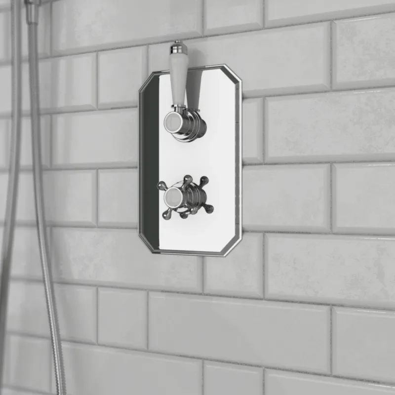 Carmel Traditional 2 Outlet Shower Set Head Handset