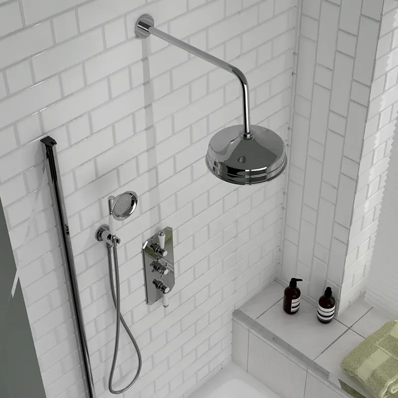 Carmel Traditional 2 Outlet Shower Set Head Handset