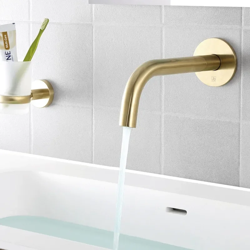 JTP Vos Brushed Gold Spout for Bath or Basin 150mm