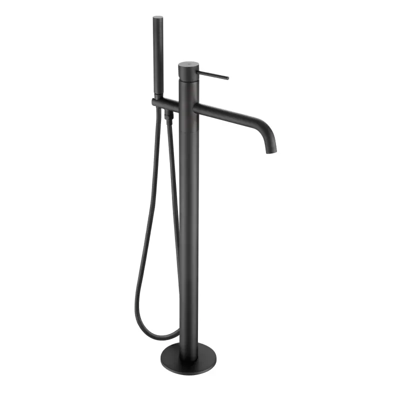 Extra Product Image For Jtp Vos Matt Black Floor Standing Shower Bath Mixer Tap With Handset 1