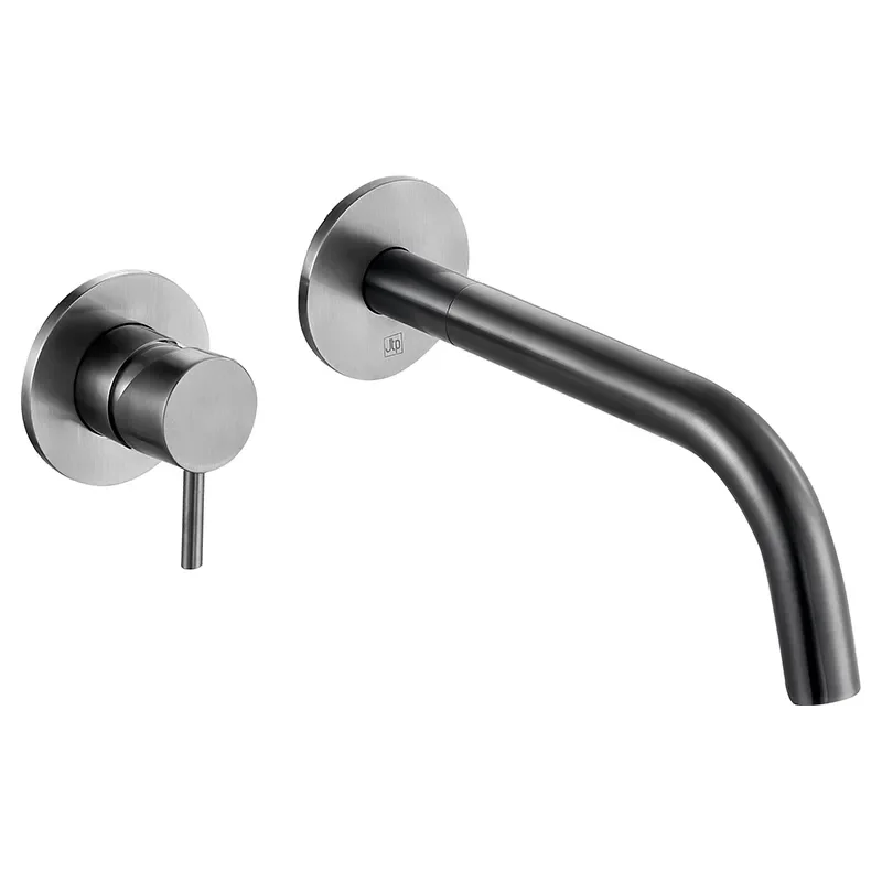 Extra Product Image For Jtp Vos Brushed Black Wall Mounted Basin Mixer Tap Tech Drawing 1