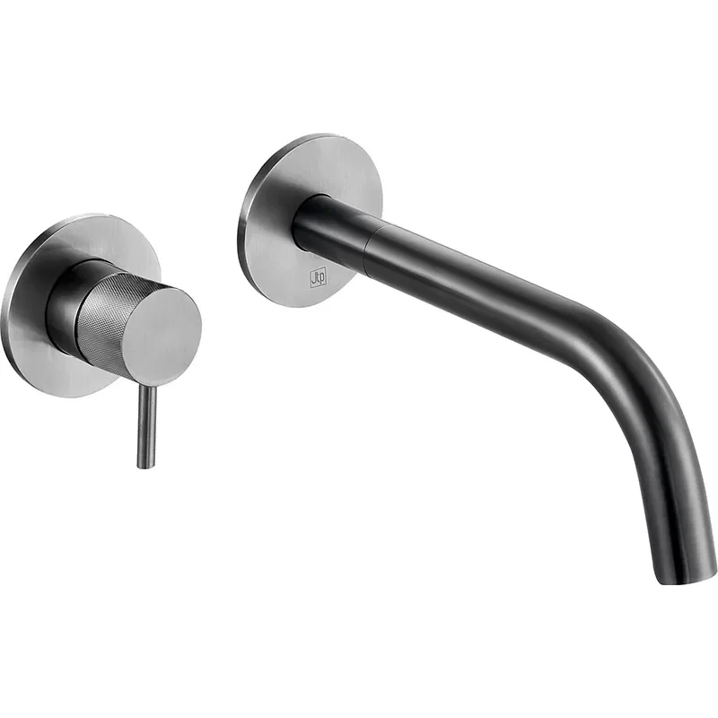 JTP Vos Brushed Black Wall Mounted Sink Mixer Tap