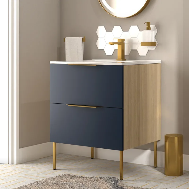 Alani 600 Navy Blue Vanity Unit