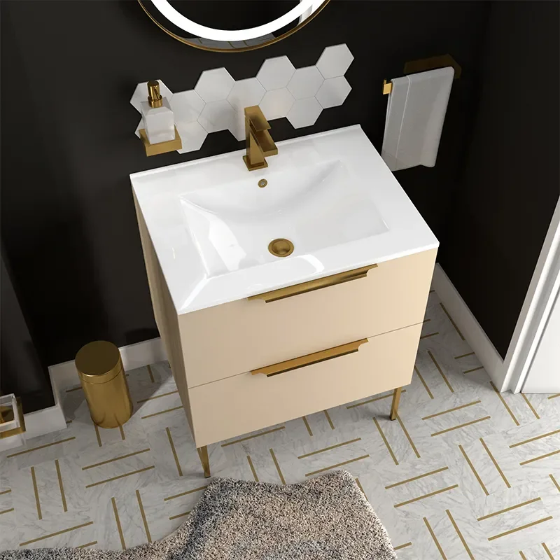 Alani 600 Sand Sand Sink Cabinet