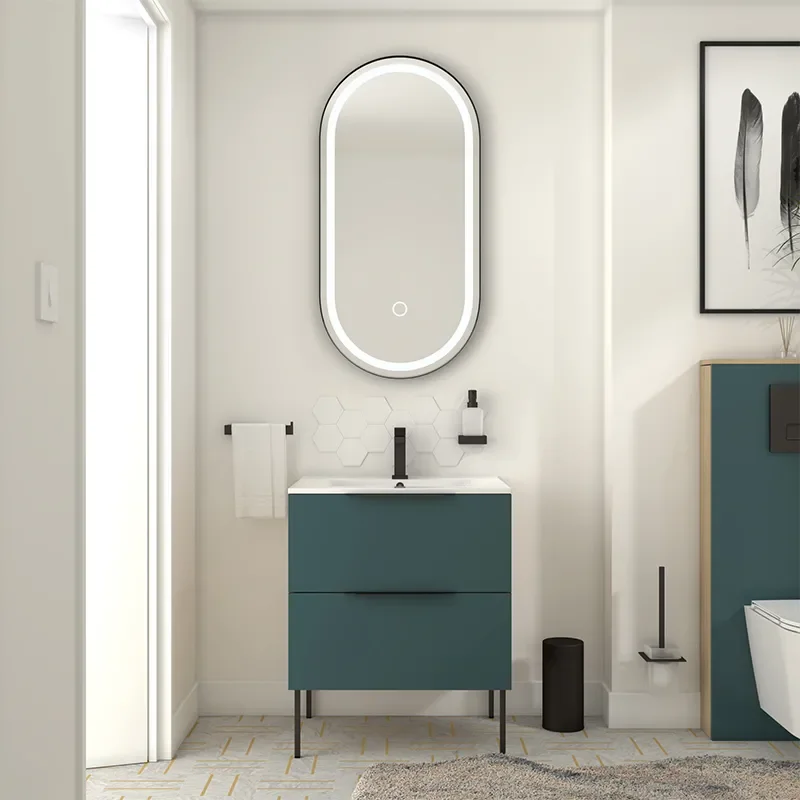 Alani 600 Petrol Blue Vanity Unit