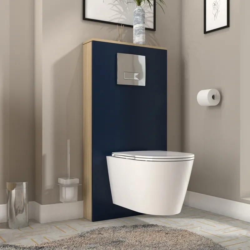 Alani 600 Cloakroom Suite Navy Blue