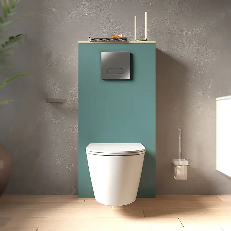 Alani Petrol Blue Back To Wall Toilet Pan