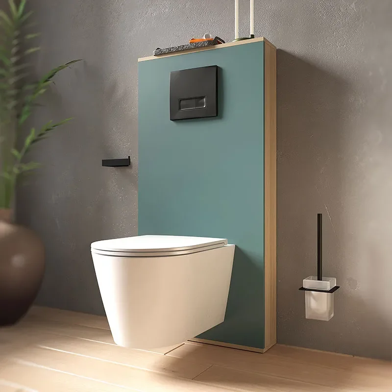 Alani Petrol Blue Back To Wall Toilet Pan