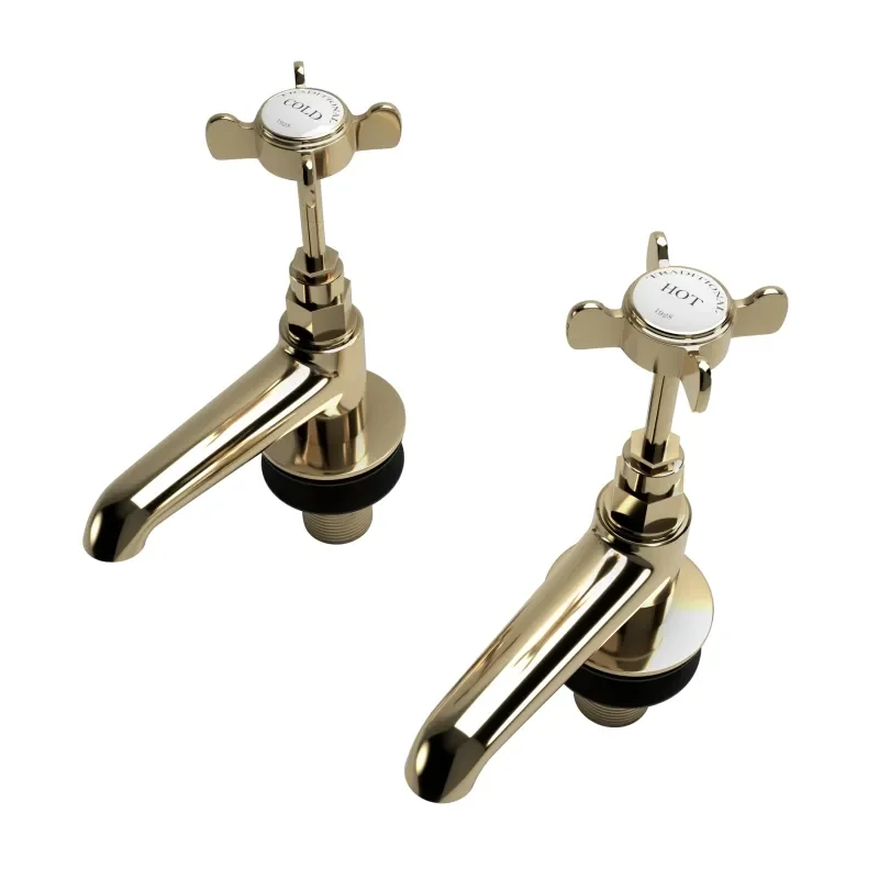 Tyseley 1928 Traditional Gold Bath Taps