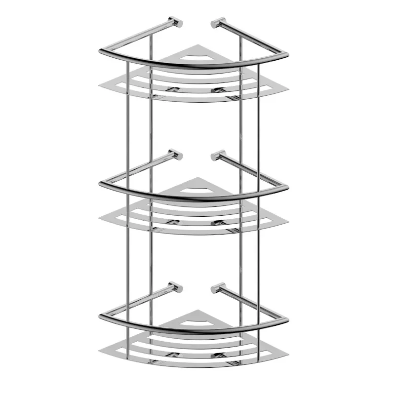 Triple Shower Basket in Chrome