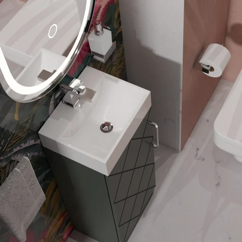 Celeste Diamond 325 Green Vanity Unit