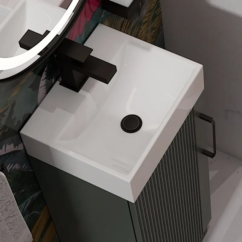 Celeste Linear 325 Green Vanity Unit