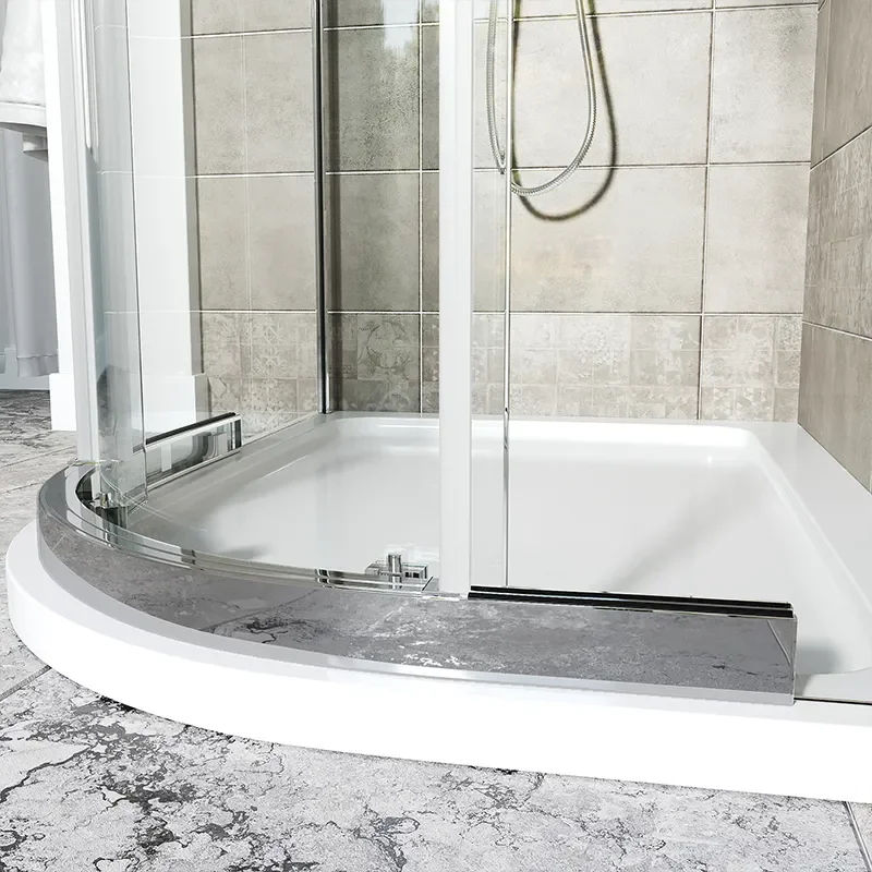 Odessa Chrome Offset Quadrant Shower Enclosure 1200 900