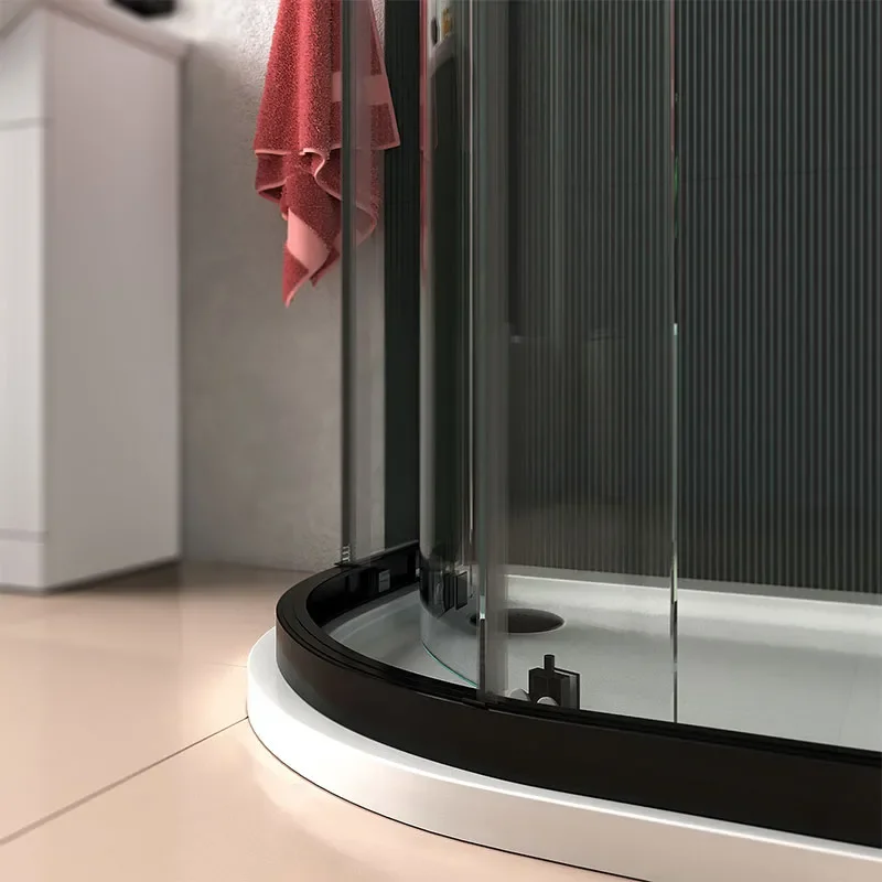 Odessa Black 800 Quadrant Shower Enclosure