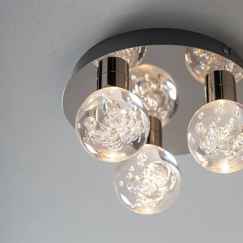 Decorative Flush Ceiling Light: 3 Bulb