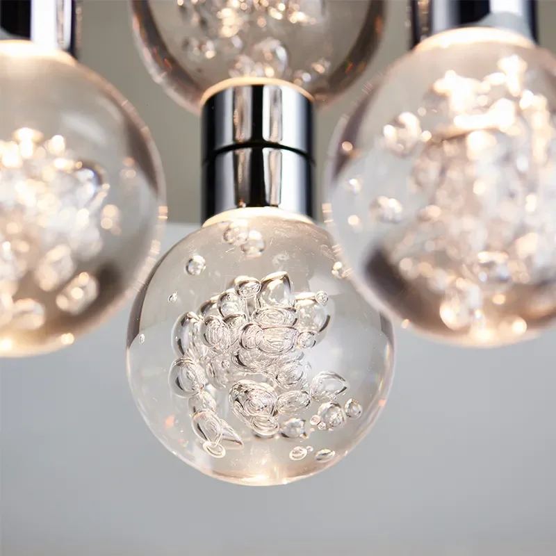 Decorative Flush Ceiling Light: 3 Bulb