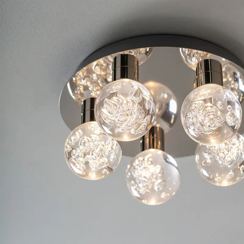 Decorative Flush Ceiling Light: 5 Bulb