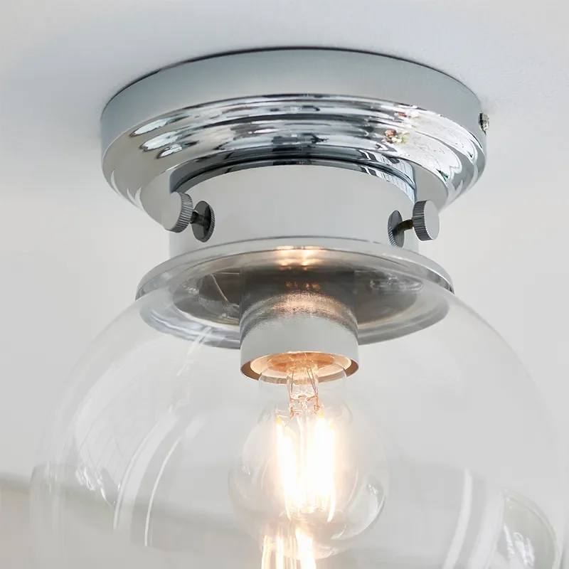 Decorative Flush Ceiling Light: 1 Bulb