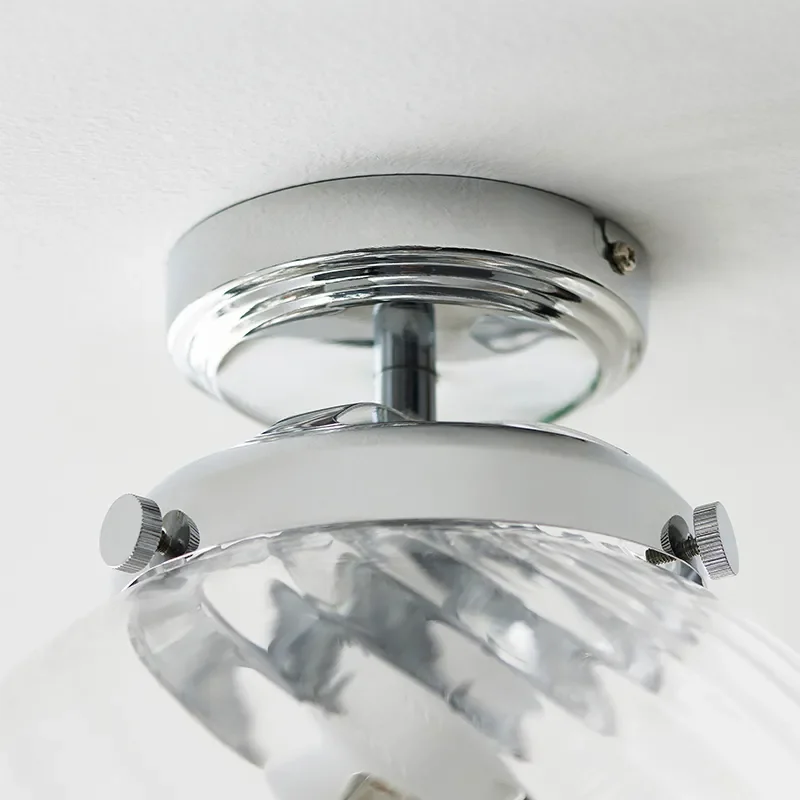 Decorative Flush Ceiling Light: 1 Bulb