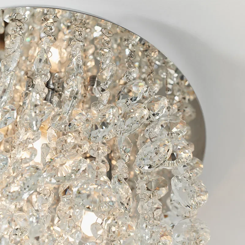 Decorative Flush Ceiling Light: 3 Bulb