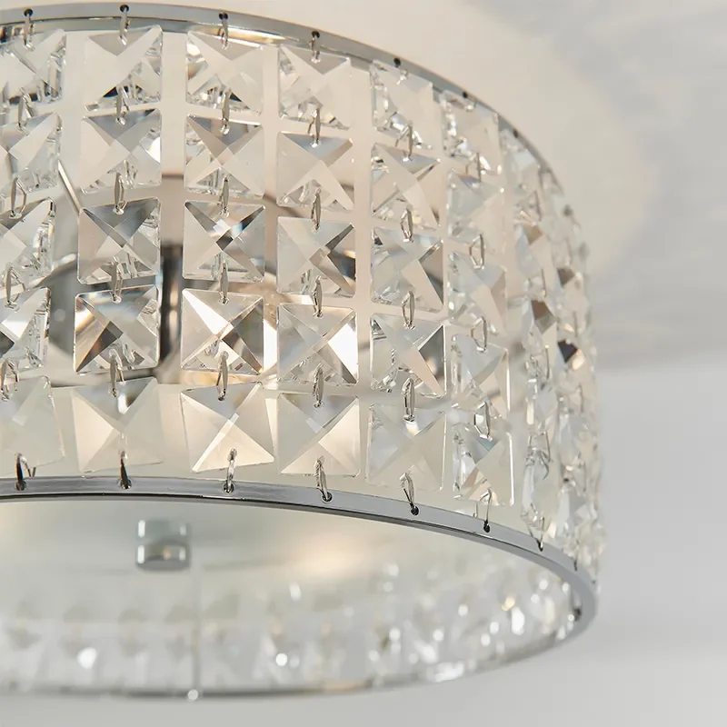 Decorative Flush Ceiling Light: 3 Bulb