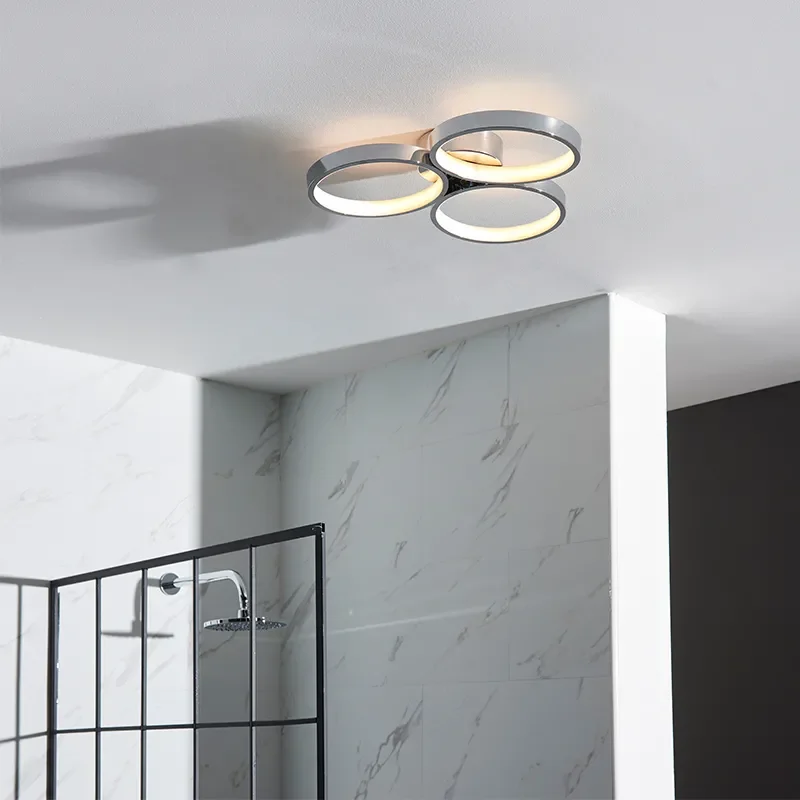 Multi arm lamp Semi flush Light: 3 Bulb