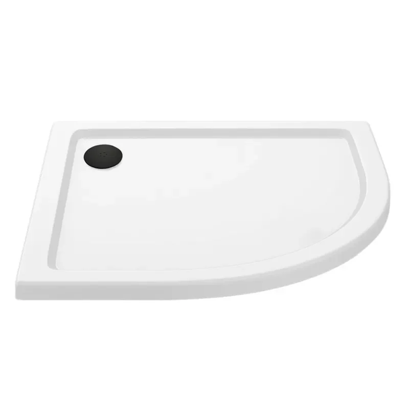 Stone Resin Quadrant Tray 800 x 800 with Optional Black Waste