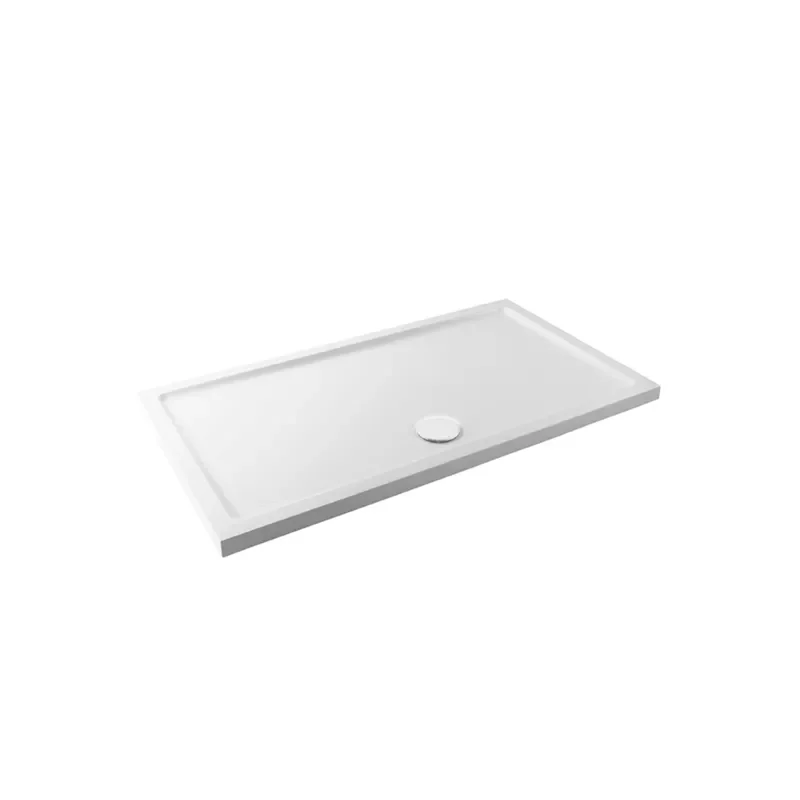 Stone Resin Rectangular Tray 800, 900 with Optional Chrome Waste