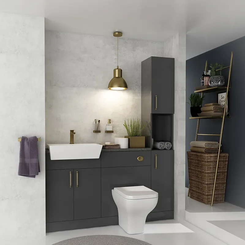 Oliver Gold 1500 Fitted Furniture with Tall Boy